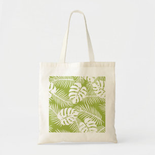 Bolsa Tote Teste padrão verde da floresta húmida das folhas