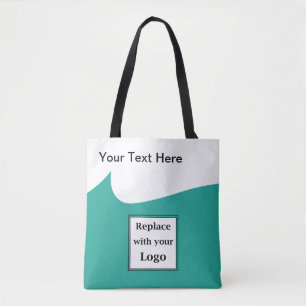 Bolsa Tote Teto E Branco Do Logotipo Do Promocional Para Empr