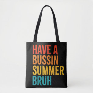 Bolsa Tote Teve Um Professor De Retro Bruh De Verão Ocupado N