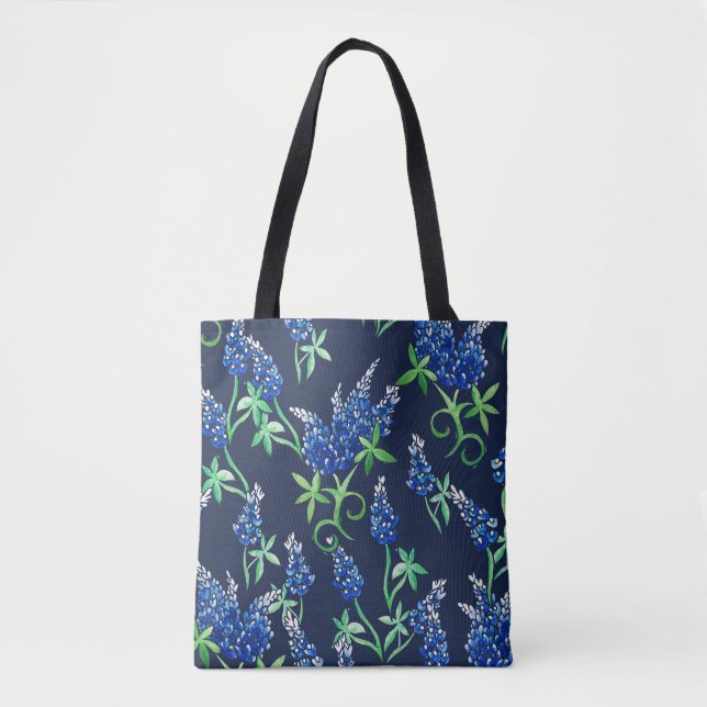 Bolsa Tote Texas Bluebonnets Texan State Flower Bluebonnet "T (Frente)