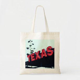 Bolsa Tote Texas Red Neon Lights EUA América