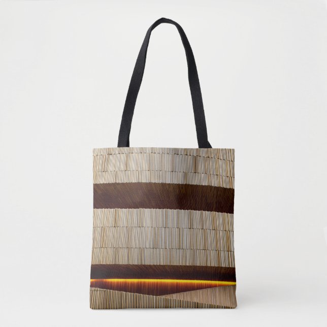 Bolsa Tote Têxteis em branco e preto (Frente)