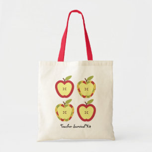 Bolsa Tote Texto customizável das maçãs