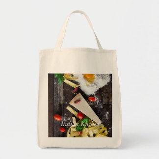 Bolsa Tote Texto de Personalização da Comida Italiana