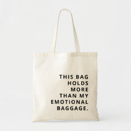 Bolsa Tote Texto de Tendência Engraçado Personalizado Moderno