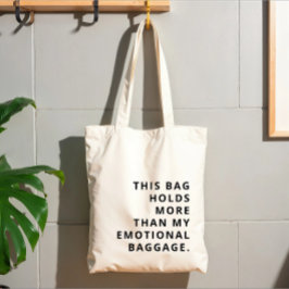 Bolsa Tote Texto de Tendência Engraçado Personalizado Moderno