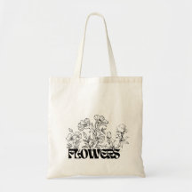 Texto e gráfico das flores pretas modernas