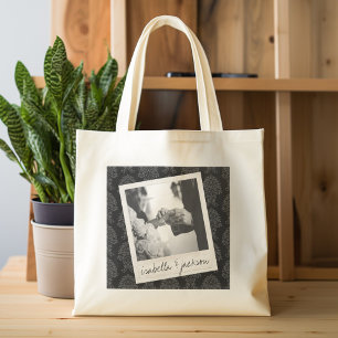 Bolsa Tote Texto Personalizado de Foto do Instagram de Casame