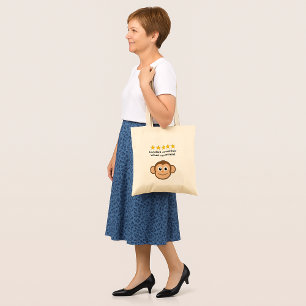 Bolsa Tote Texto personalizado do colega de trabalho rosto de