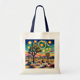 Bolsa Tote Texto Personalizado Joshua Tree Van Gogh Deserto C