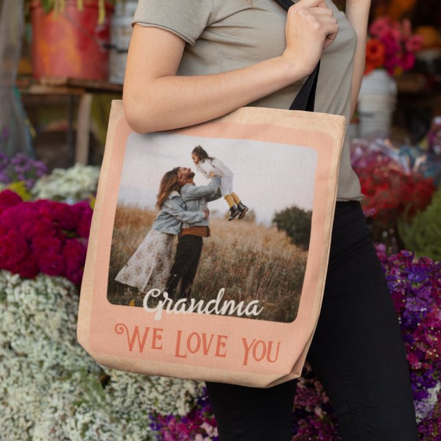 Bolsa Tote Texto Personalizado para Fotografias de Chic para  (Criador carregado)