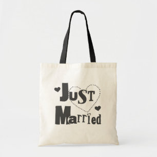 Bolsa Tote Texto Preto com Recem casados Cardíaco