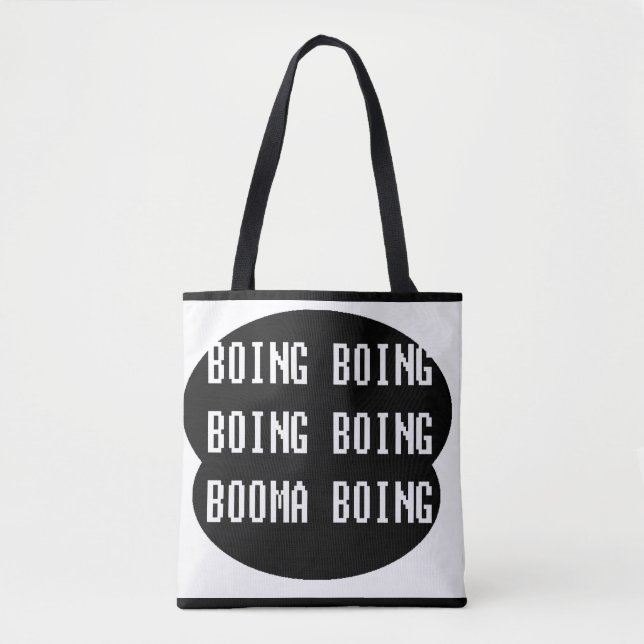 Bolsa Tote Texto preto e branco - comprar design (Frente)