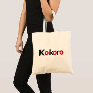 Bolsa Tote Texto Preto e Vermelho do Kokoro