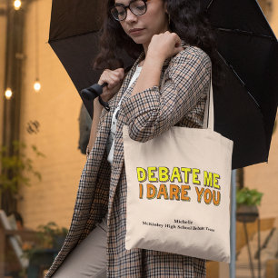 Bolsa Tote Texto Retroativo Engraçado do Grupo de Discursos 