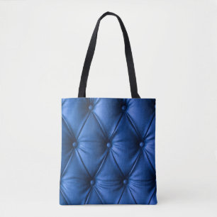 Bolsa Tote Textura Azul De Couro: Fundo Luxuoso