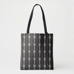 Bolsa Tote textura cardíaca abstrato aztec