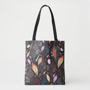 Bolsa Tote Textura das folhas do outono
