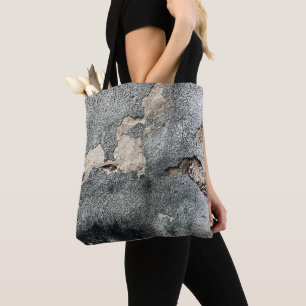 Bolsa Tote Textura de betão verde