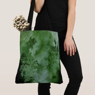 Bolsa Tote Textura de Cantos Pretos Grunge Aquarela Personali