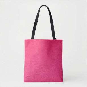 Bolsa Tote Textura de couro rosa