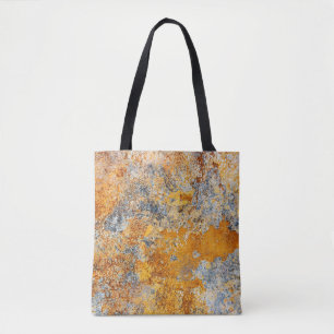 Bolsa Tote Textura de ferrugem antiga, fundo metálico resplan