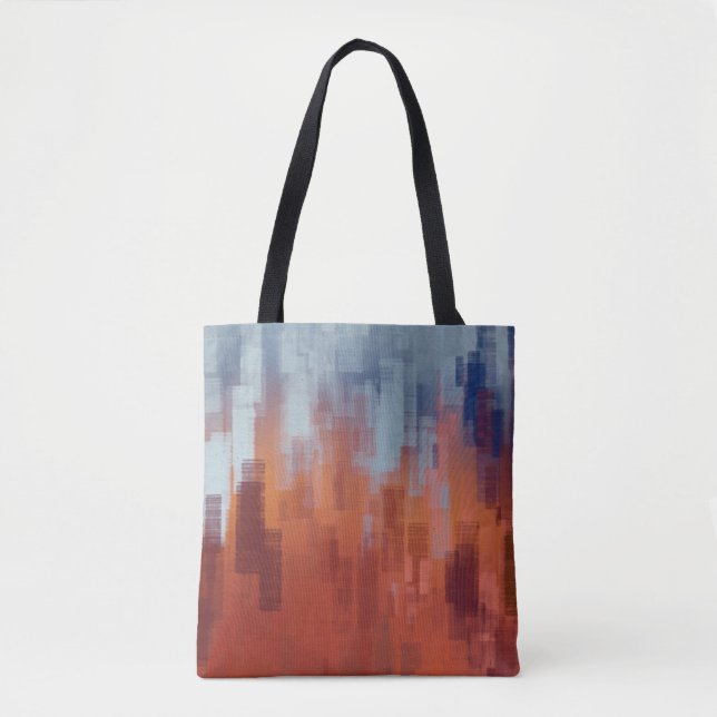 Bolsa Tote textura de fundo abstrato. Ilustração 2d. Expr (Frente)
