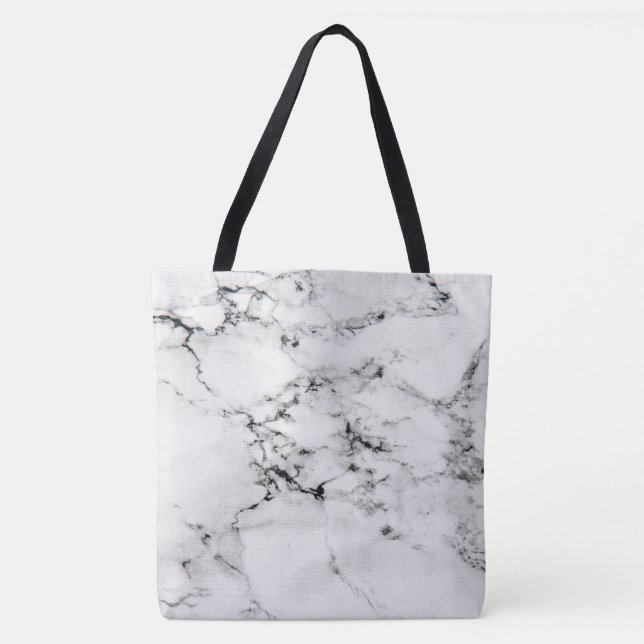 Bolsa Tote Textura de mármore (Frente)
