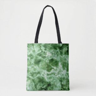 Bolsa Tote Textura de mármore verde