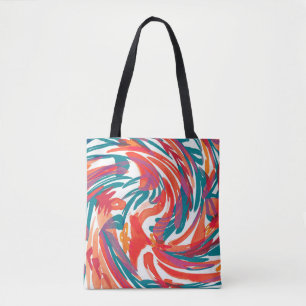 Bolsa Tote textura de pintura de abstrato. Papel de parede de