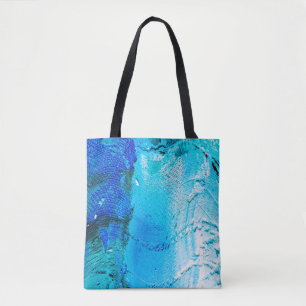 Bolsa Tote Textura de tinta de óleo de abstrato na canvas, fu