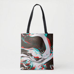 Bolsa Tote Textura distorcida e com brilho do surf de tinta m
