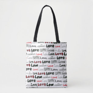 Bolsa Tote Textura do Marcador de Amor Invisível