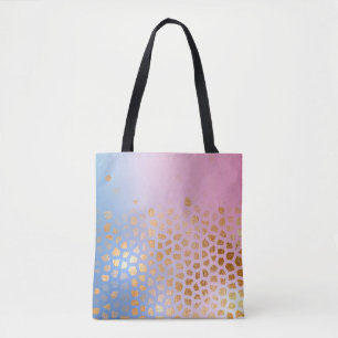 Bolsa Tote Textura Dourada: fundo abstrato de gradiente