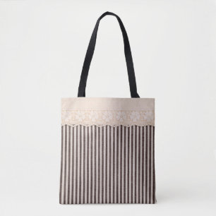 Bolsa Tote Textura e local em matéria têxtil de tecido para