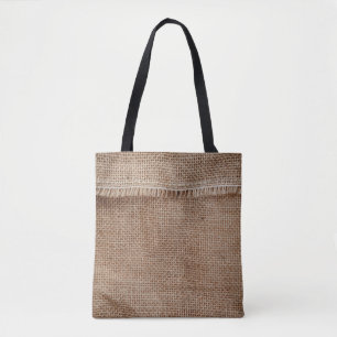 Bolsa Tote Textura natural em linha, café, saco, resumo