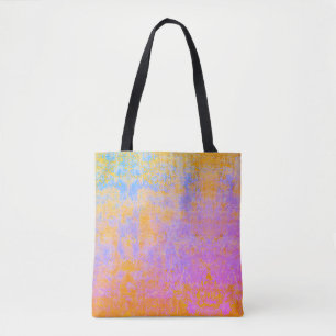 Bolsa Tote textura pintada em cores solares