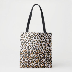 Bolsa Tote Textura sem leopardo, impressão animal africana