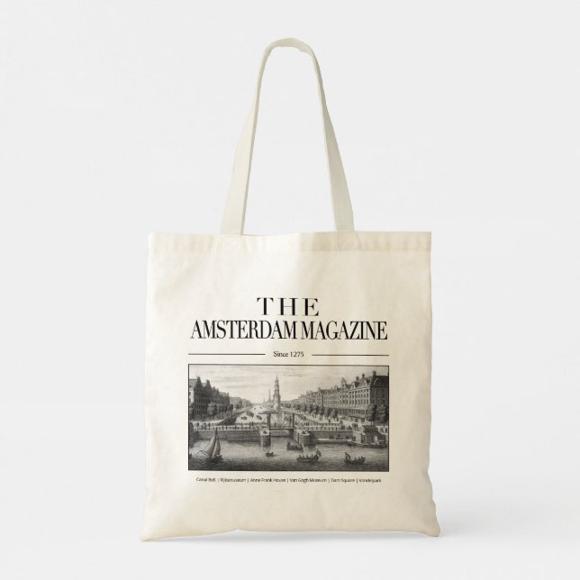 Bolsa Tote The Amsterdam Magazine Tote, Old City Amsterdam (Verso)
