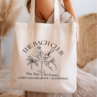 Bolsa Tote The Bach Club Bachelorette Tote Bag – Palm Trees,