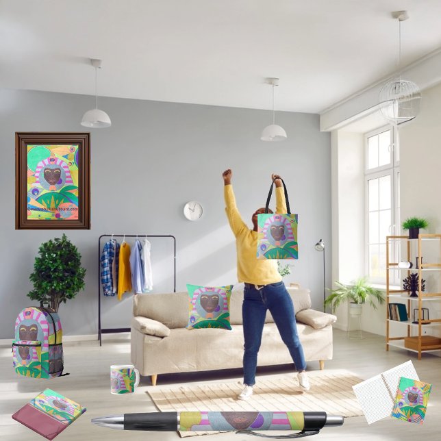 Bolsa Tote The Black Empress (Get the full "Black Empress" collection at https://bit.ly/Journey2Kamitology.)