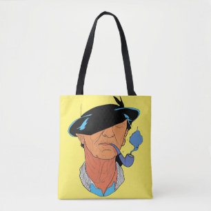 Bolsa Tote The Blue Smoke Sailor: Minimalist Portrait