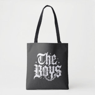 Bolsa Tote The Boys Tipografia Gótica Cadeia Streetwear
