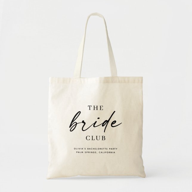 Bolsa Tote The Bride Club | Despedida de Solteira ou Grupo da (Frente)