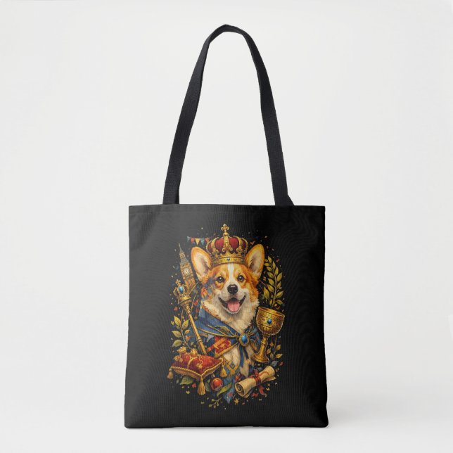 Bolsa Tote The Corgi King (Frente)
