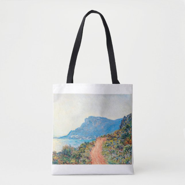 Bolsa Tote The Corniche Landscape by Claude Monet (Frente)