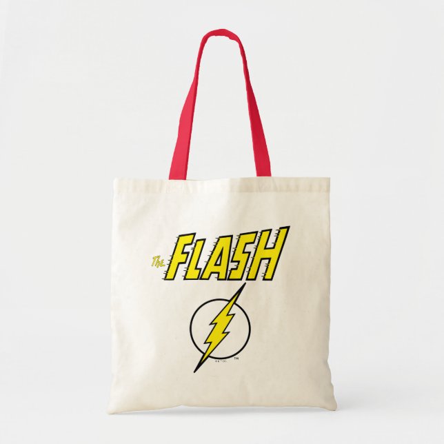 Bolsa Tote The Flash Name & Lightning Bolt Logo (Frente)