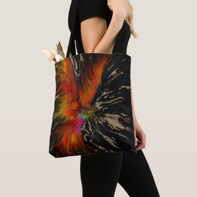 Bolsa Tote The Flight of the Phoenix – Fiery Abstract Rebirth (Close Up)
