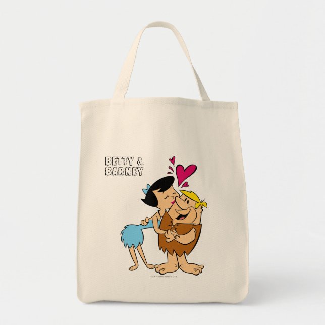 Bolsa Tote The Flintstones | Betty Kissing Barney (Frente)