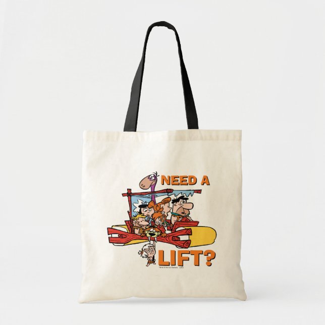 Bolsa Tote The Flintstones | Need A Lift? (Frente)
